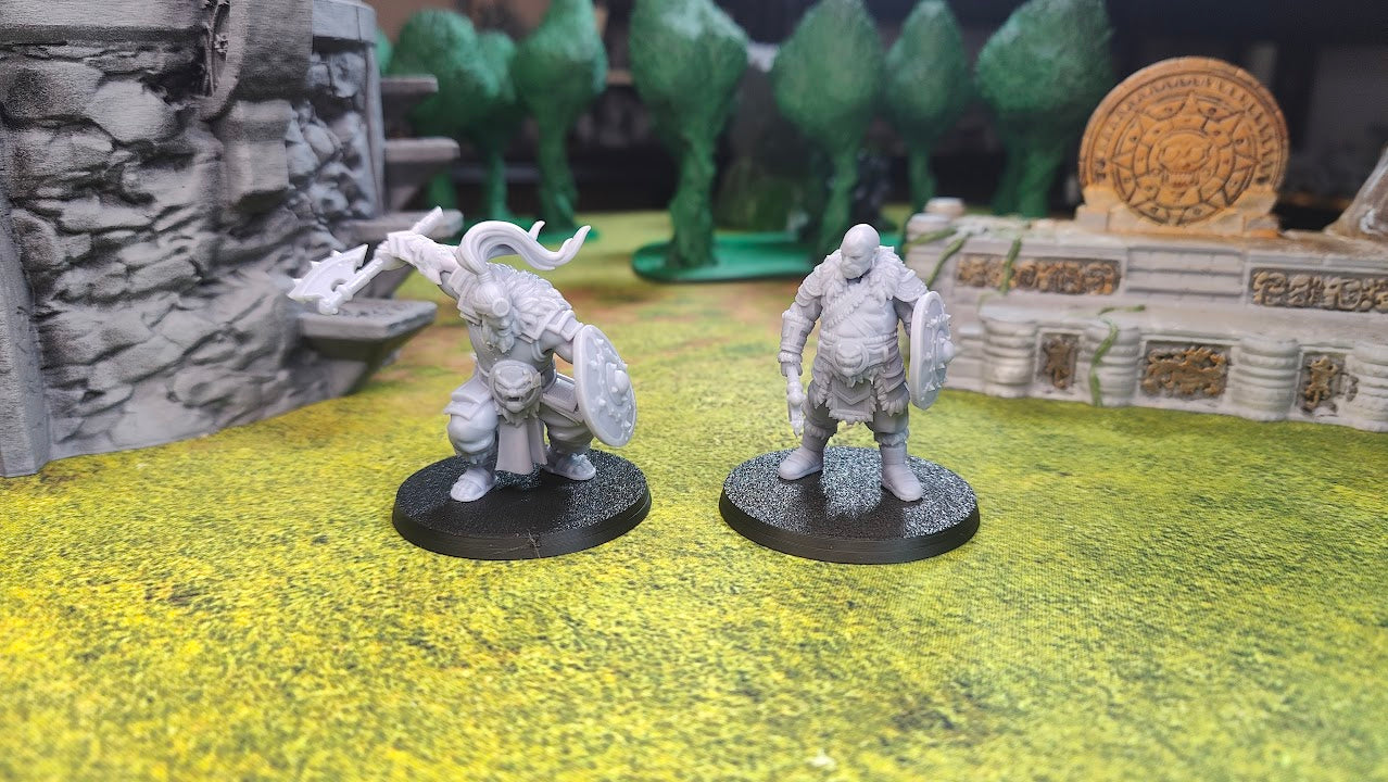 Astarii Dynasty Mercenary Ogres with Axe and Shield