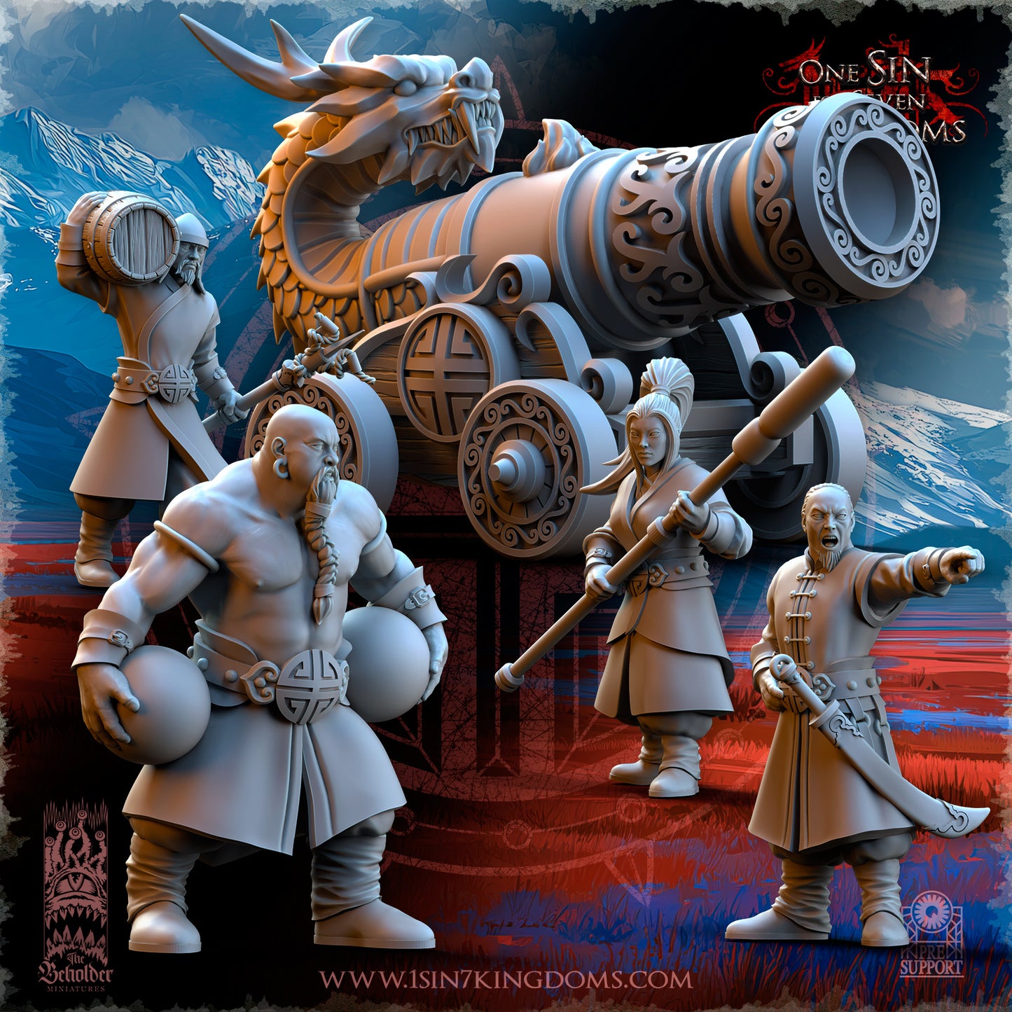 Astarii Dynasty Imperial Cannon with Crew