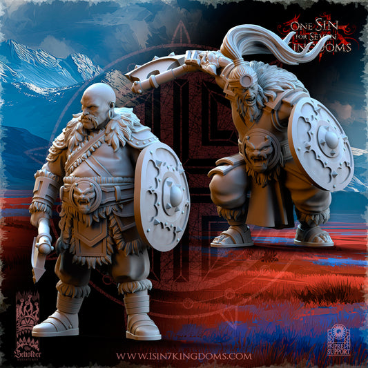 Astarii Dynasty Mercenary Ogres with Axe and Shield