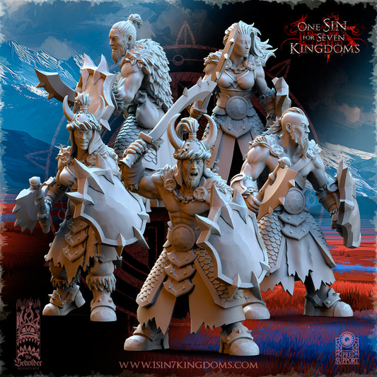 Astarii Dynasty Mountains Tribes with Weapon and Shield