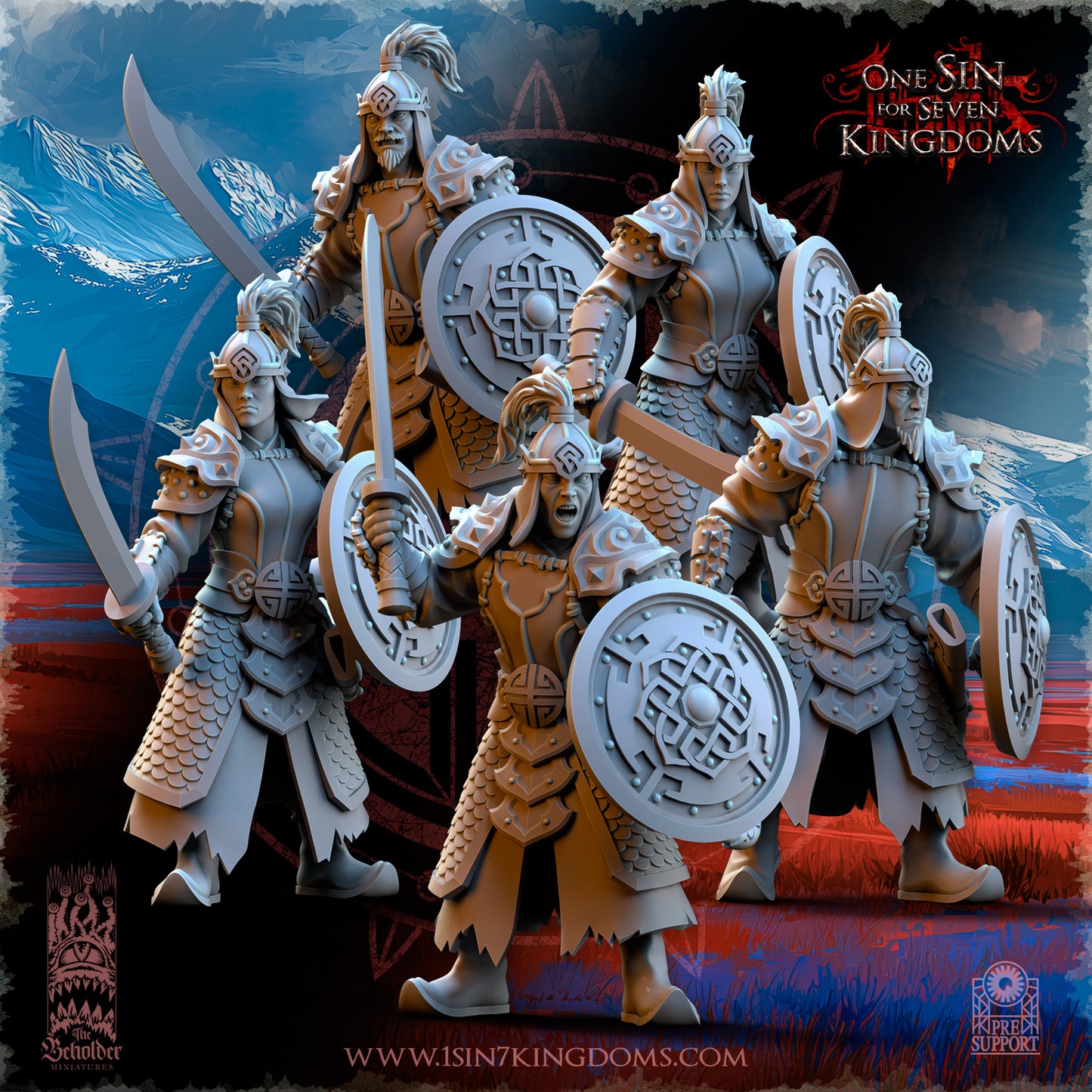 Astarii Dynasty Warriors with Sword and Shield