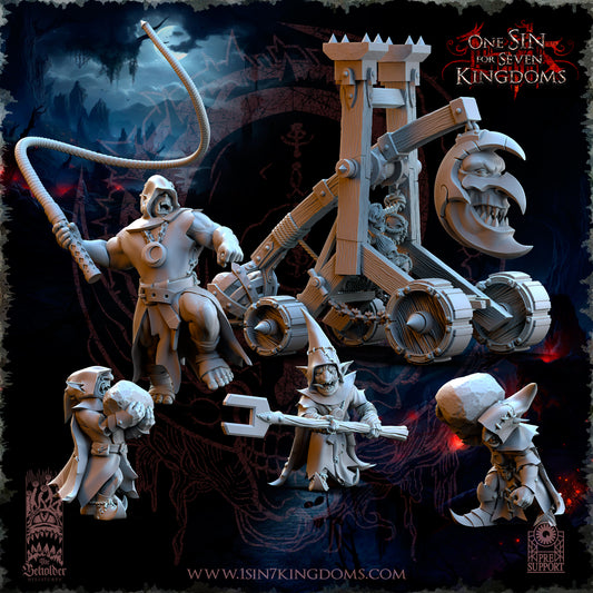 Trebuchet with Crew fra The Black Horde Goblins