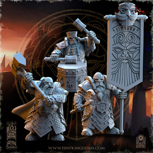 Dwarven Kingdoms Ironheads Warriors Command Group