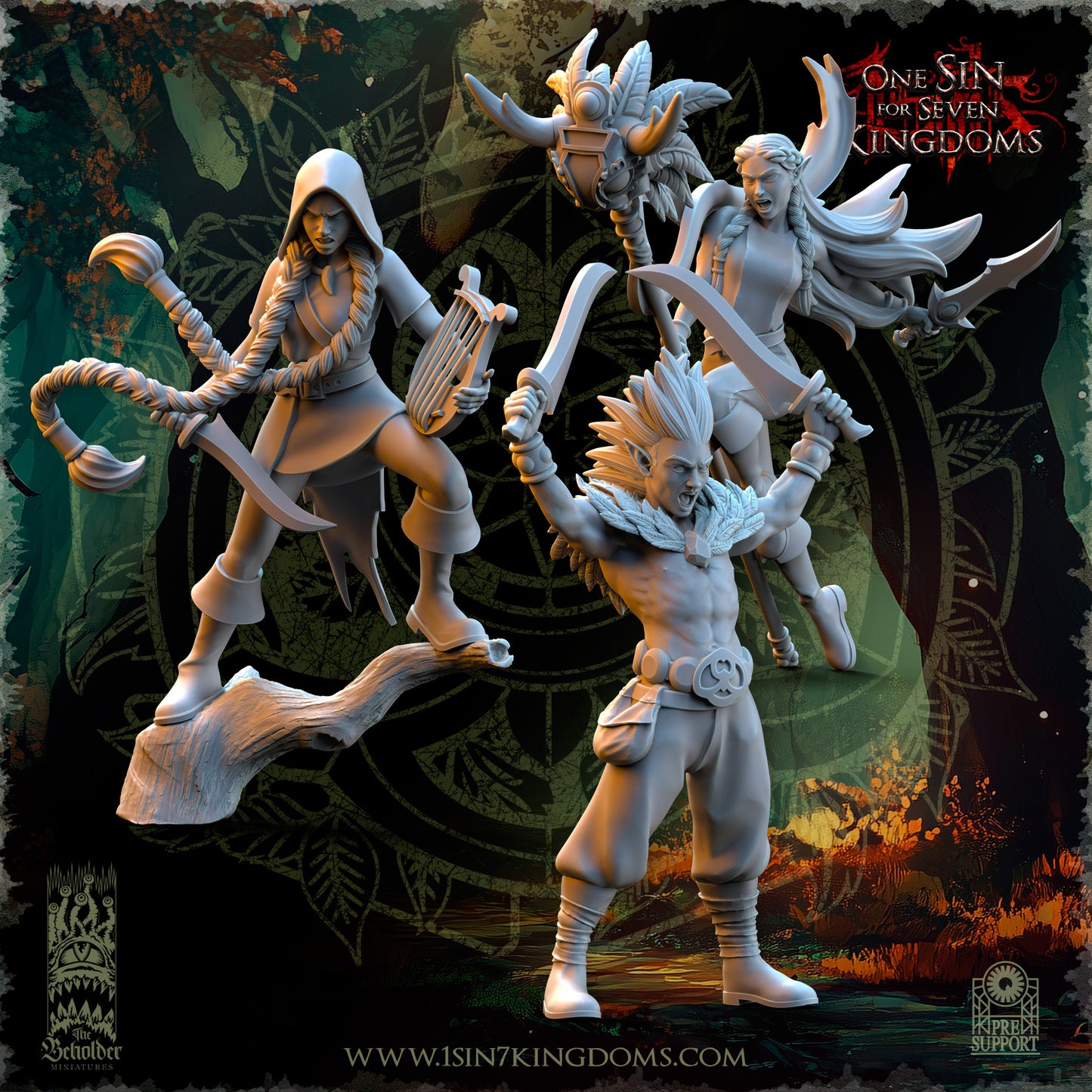 Evergreen Elves Death Dancers Command Group
