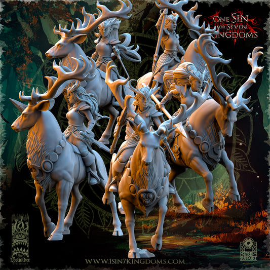 Evergreen Elves Deepwood Maidens with Spear, Dagger or Flame