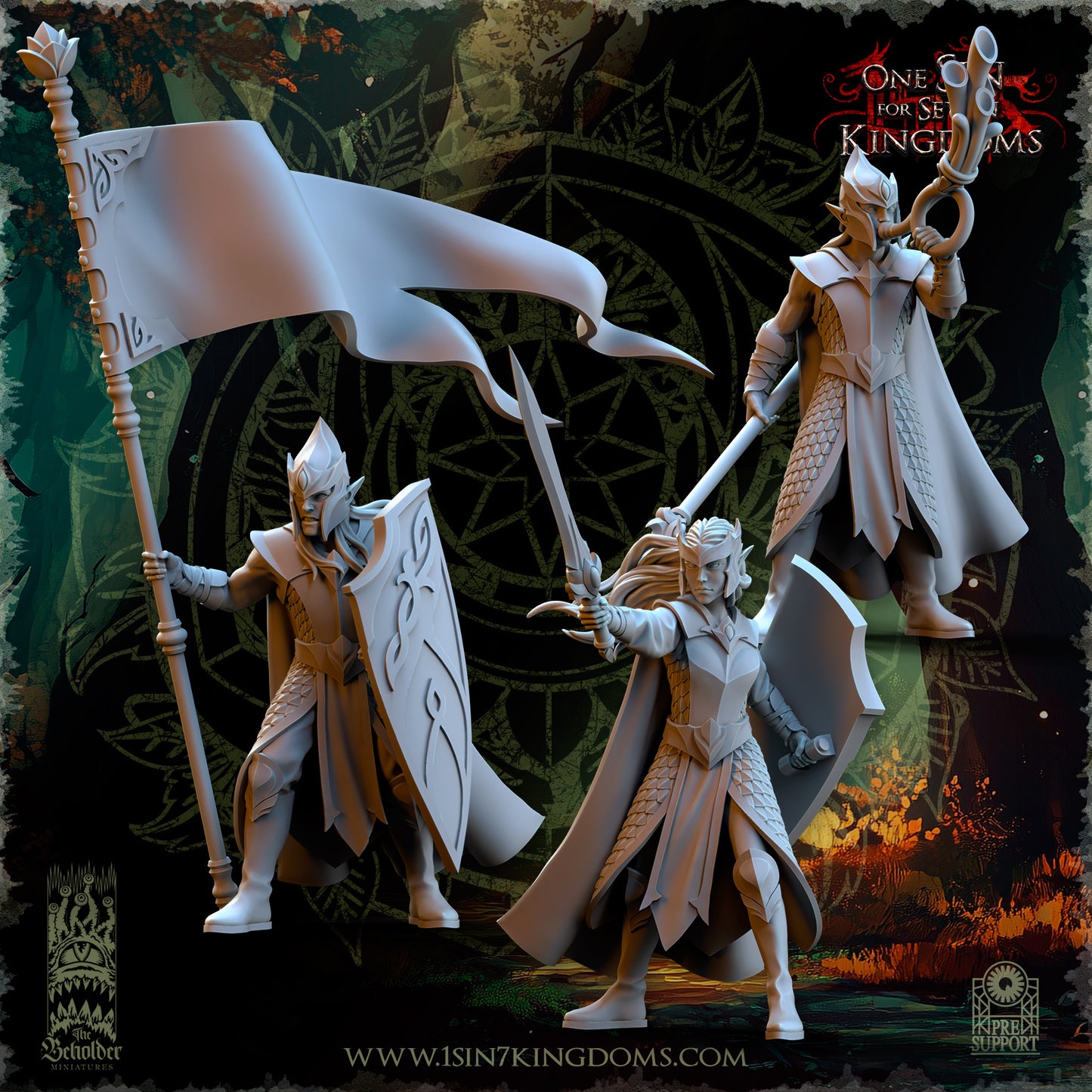 Evergreen Elves Forest Militia Command Group