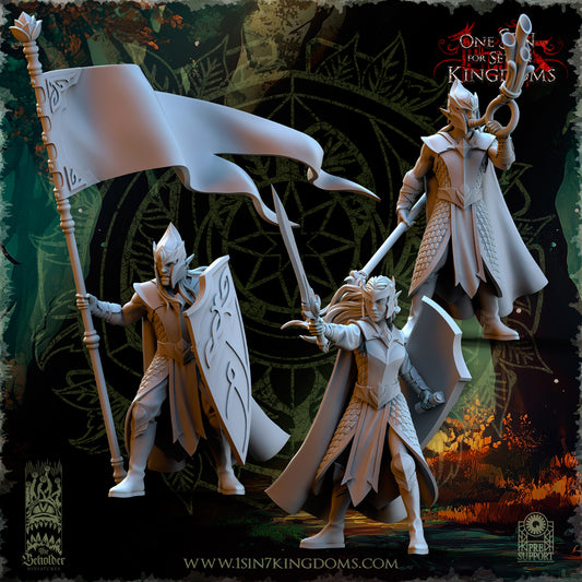 Evergreen Elves Forest Militia Command Group