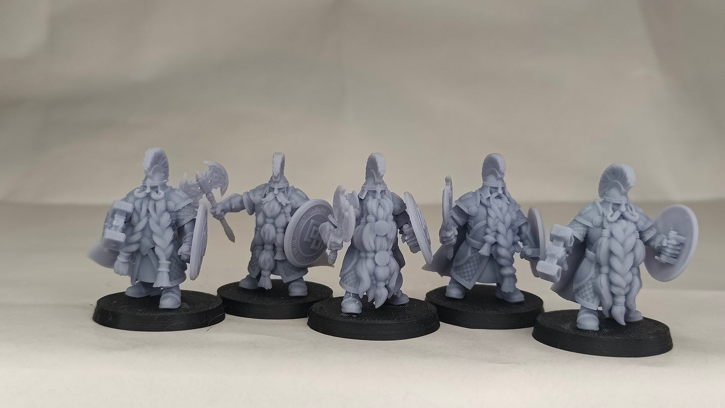 Highborn Wariors with Axe and Shield fra Dwarven Kingdoms