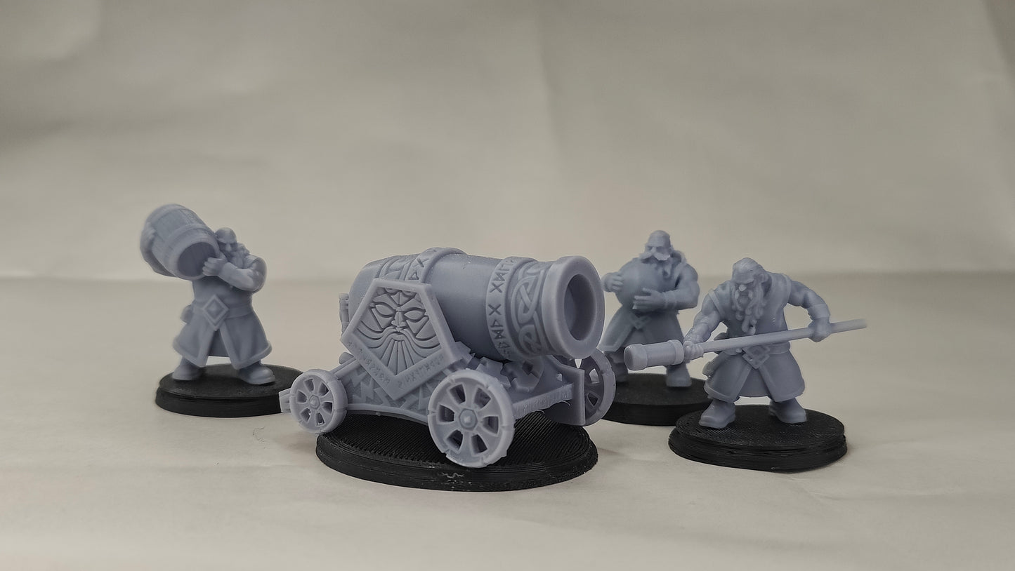 Thunder Cannon with Crew fra Dwarven Kingdoms