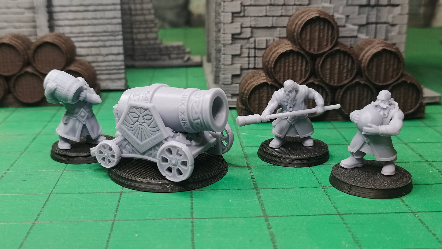 Thunder Cannon with Crew fra Dwarven Kingdoms