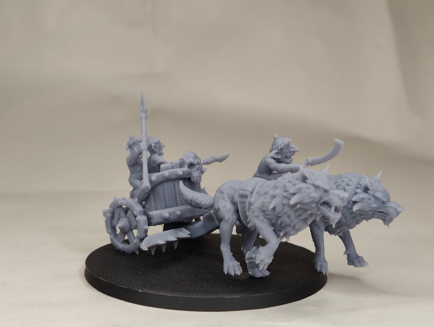 The Black Horde Goblins War Chariot with Lancers and Archers