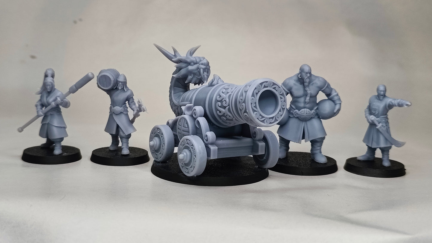 Astarii Dynasty Imperial Cannon with Crew