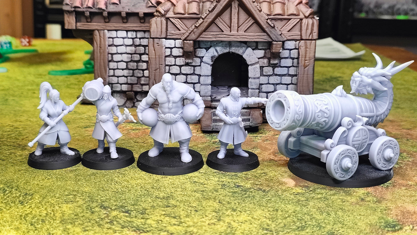 Astarii Dynasty Imperial Cannon with Crew