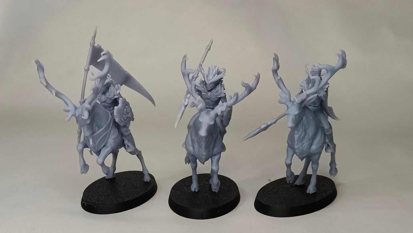 Evergreen Elves Deepwood Riders Command Group