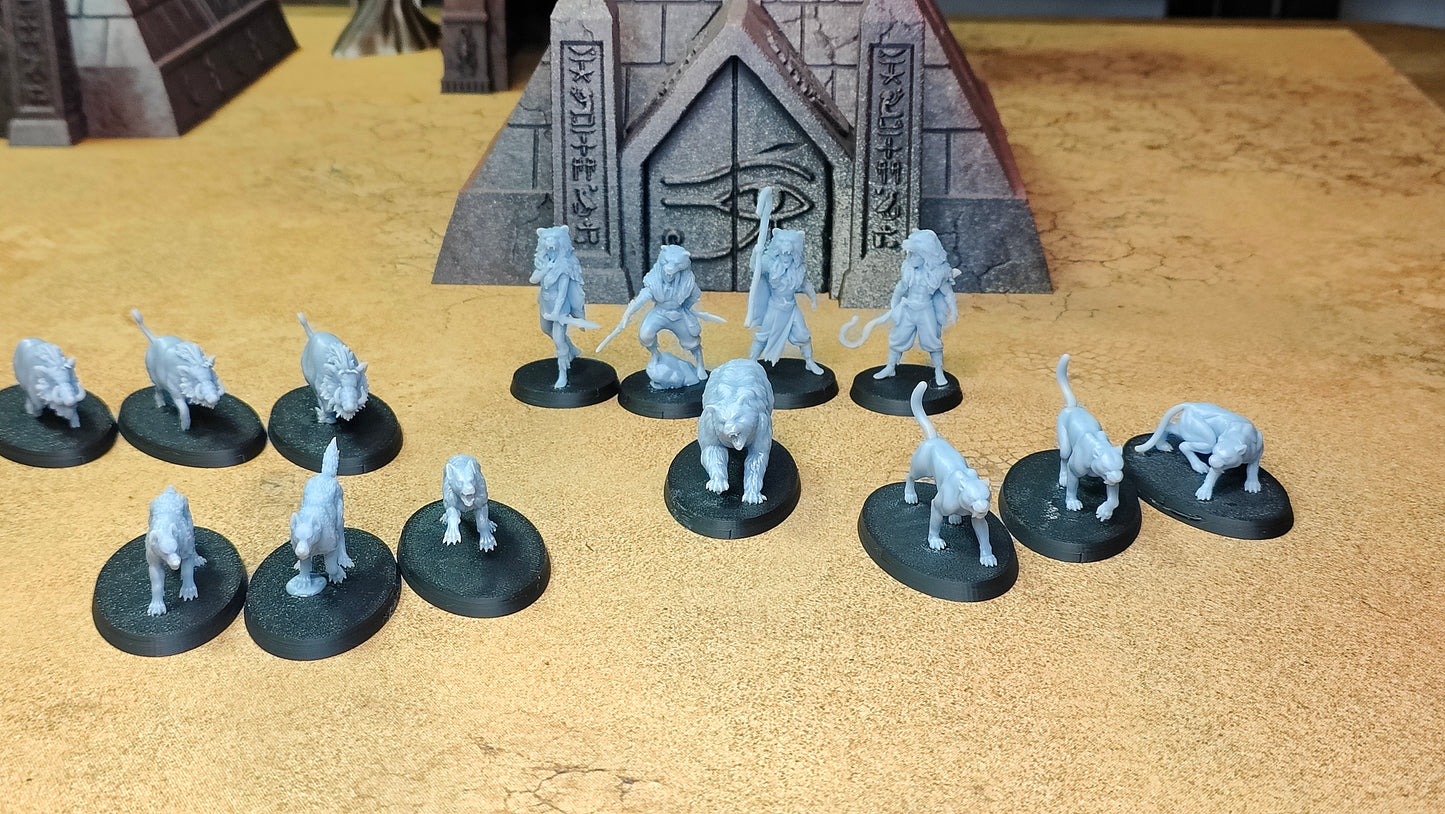 Evergreen Elves Beastmasters with Animals