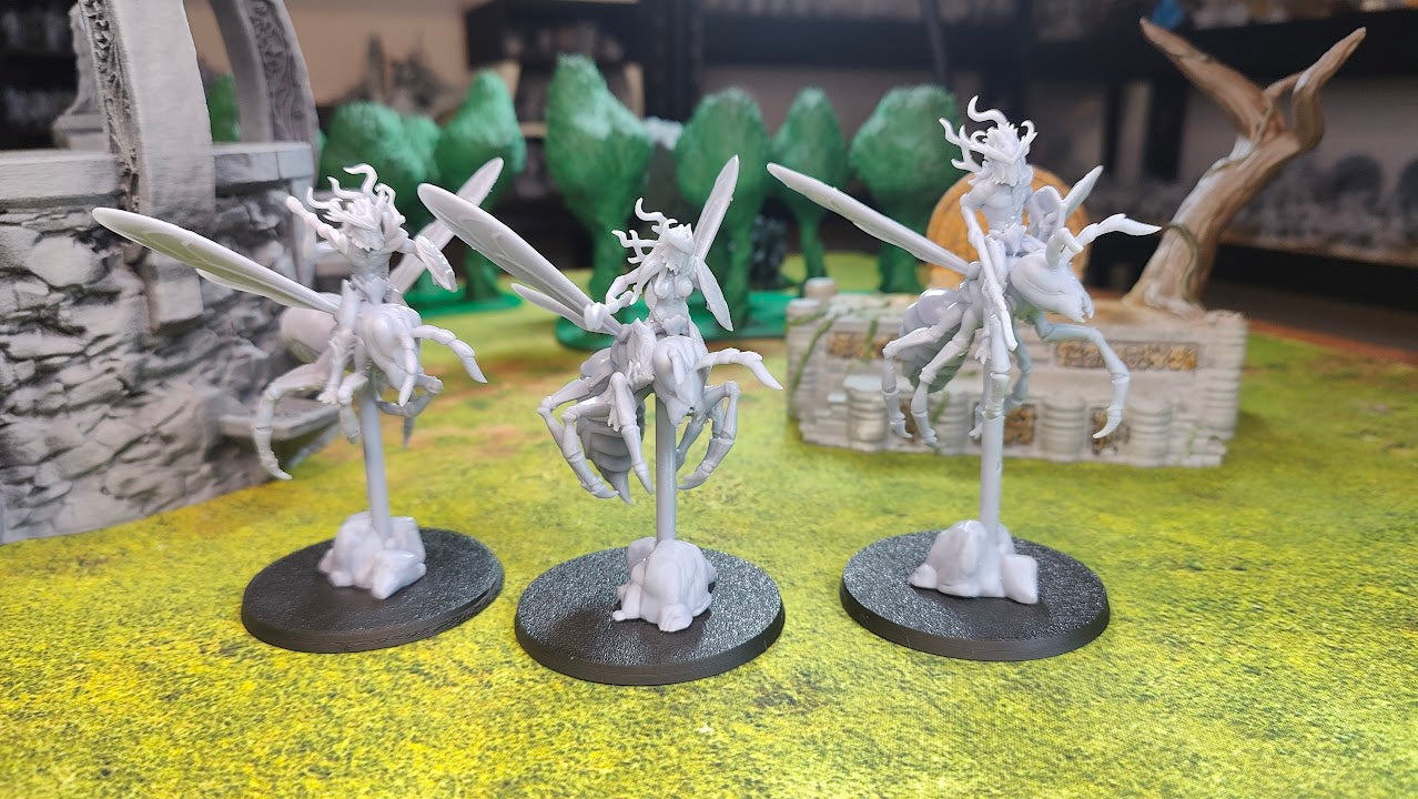 Evergreen Elves Spirits of the Forest Riders with Lances