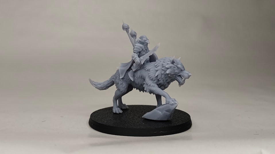 Mortus, The Black Horde Goblins Warlord on Wolf