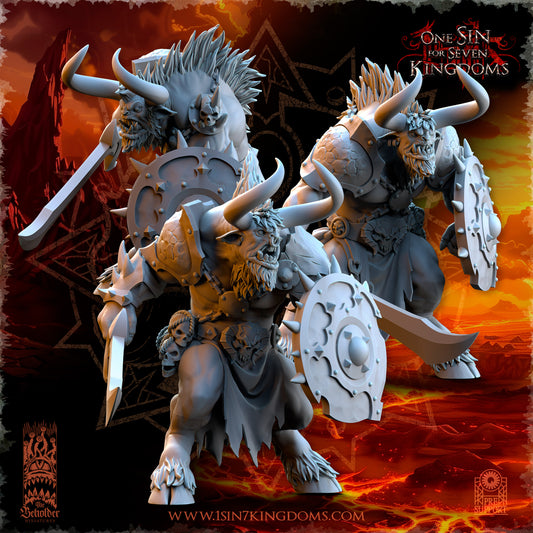 Minotaurs with Sword and Shield