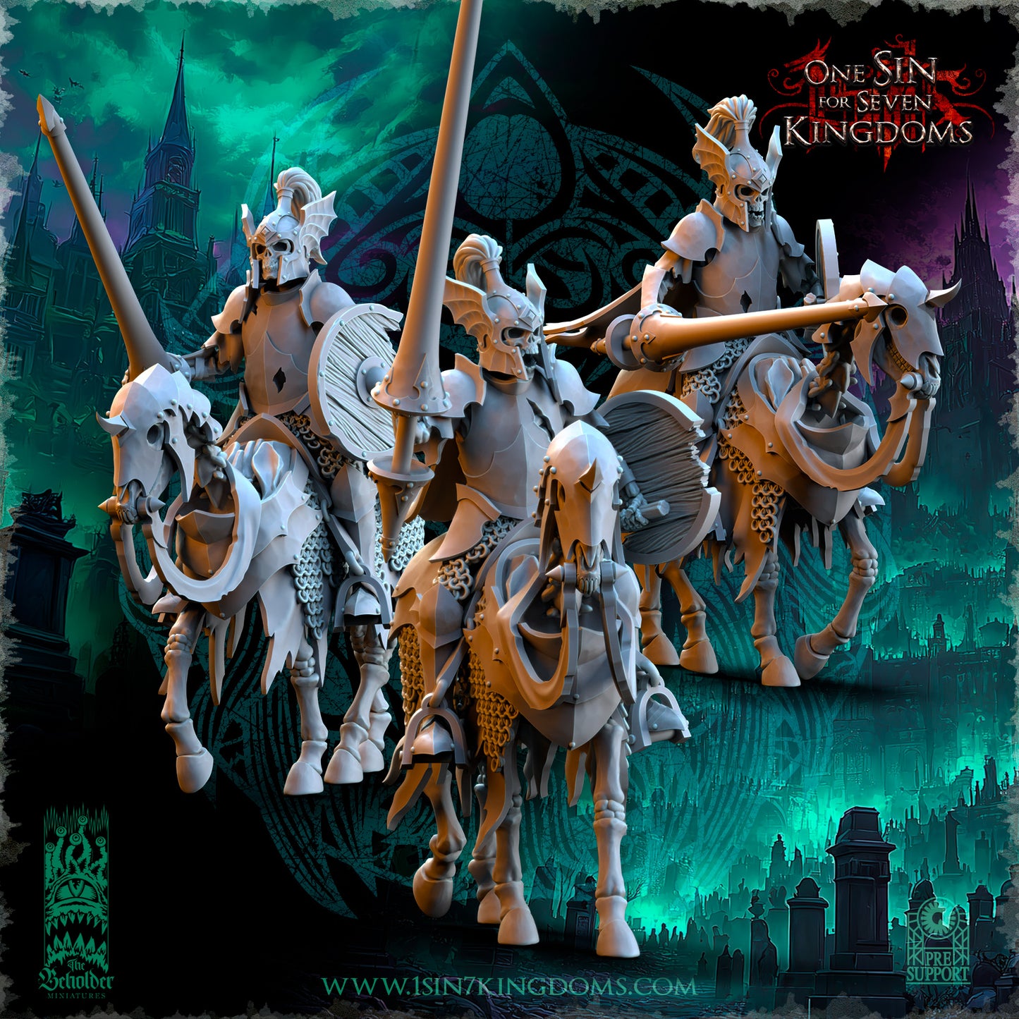 Grave Knights with Lance and Shield