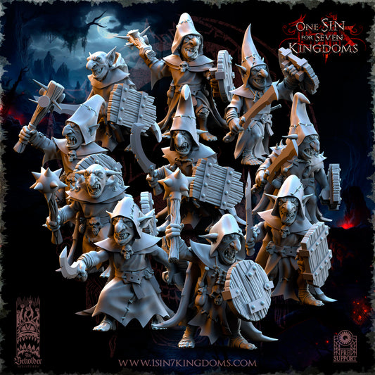 The Black Horde Goblins with Melee Weapons
